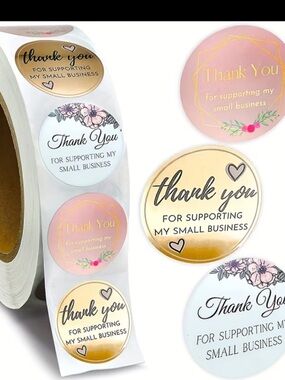 500pcs Thank You Small Business Sticker